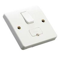 MK DP Switched Connection Unit (Spur) White 13A MK DP Switched Connection Unit (Spur) White 13A