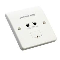 MK Shaver Socket White 200-250V MK Shaver Socket White 200-250V