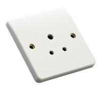 MK Switched Single Socket White 5A MK Switched Single Socket White 5A