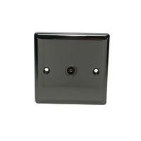 Volex Co-Axial Socket Single Iridium Black Volex Co-Axial Socket Single Iridium Black