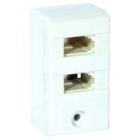 Philex Telephone Surface Mount Twin Extension Socket