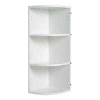 Cooke &amp; Lewis Curved Tall Open Wall End Unit White 900mm