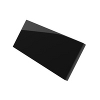 Cooke &amp; Lewis High Gloss Black Curved Tall Wall Filler Post