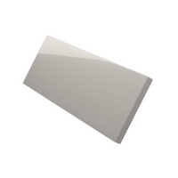Cooke &amp; Lewis High Gloss Cream Curved Tall Wall Filler Post