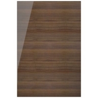 Cooke &amp; Lewis High Gloss Horizontal Walnut Pack R1 Tall Standard Door 600mm