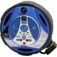 Masterplug 2 Socket Performance Cassette Reel 8m MCP0813/2-MS