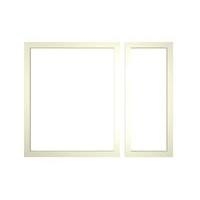 it Kitchens Framed Ivory Style Open End Base Cabinet 300mm